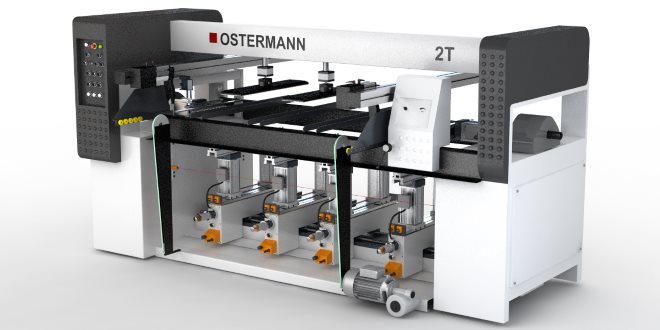 Сверлильно-присадочный автоматический станок Ostermann 2T, предназначенный для крупных мебельных производств