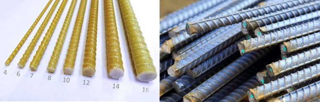 Сравнение металлической и стеклопластиковой арматуры: определяем, какая лучше