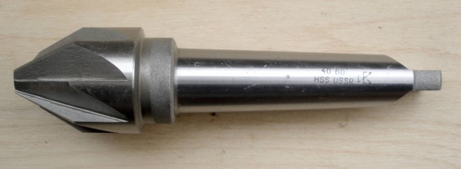 Коническая зенковка с хвостовиком Морзе тип 8, материал режущей части - сталь HSS (аналог Р6М5)