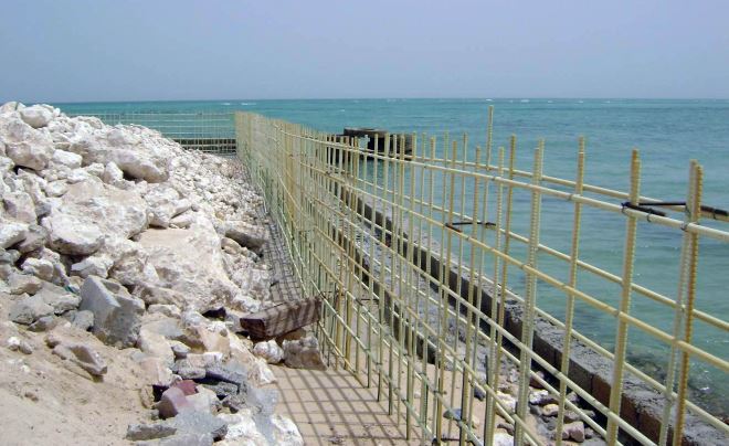 Стеклопластиковая арматура будет лучшим решением при строительстве бетонных сооружений, контактирующих с морской водой