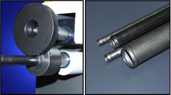 Специальные насадки позволяют делать фальцы для соединения тонкостенных труб